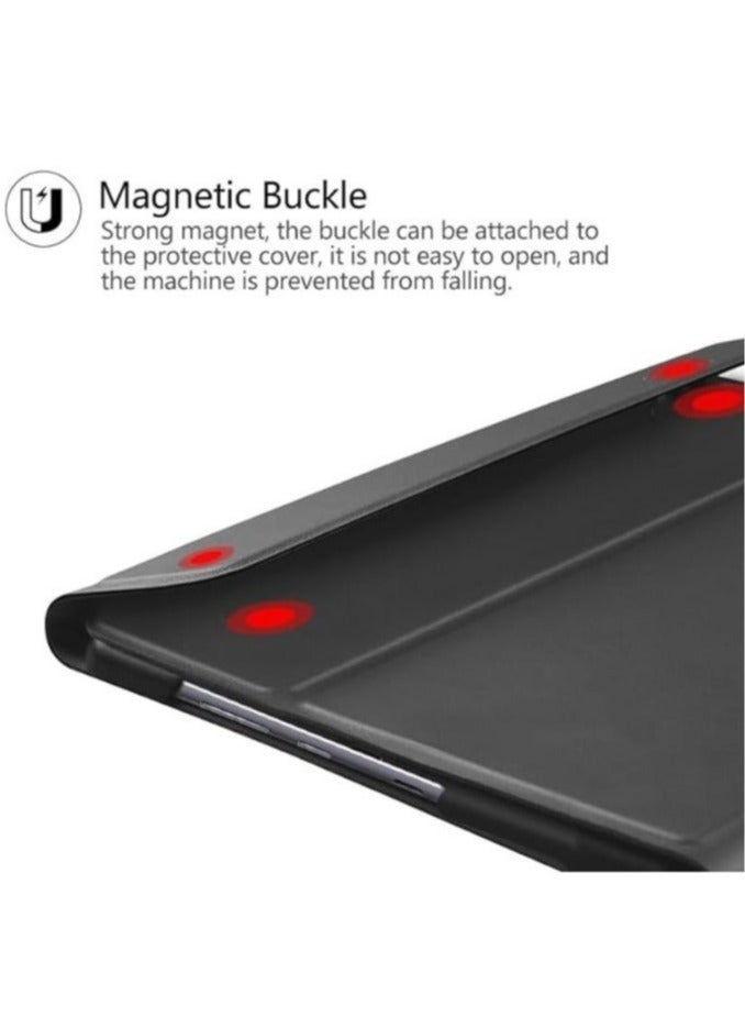 حافظة لوحة مفاتيح باللغتين العربية والإنجليزية متوافقة مع Honor Pad X9/X8 Pro مقاس 11.5 بوصة 2023، حافظة واقية نحيفة مع لوحة مفاتيح وماوس بلوتوث لاسلكي قابلين للفصل - Image 5